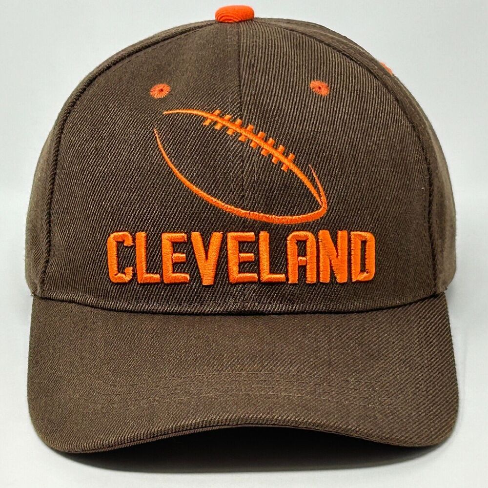 Cleveland Browns Hat Baseball Cap Brown Strapback NFL Football 6 Panel